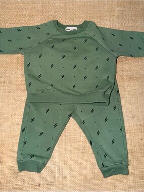 Kids Green Matching Sweatshirt & Jogger Set - miles the label